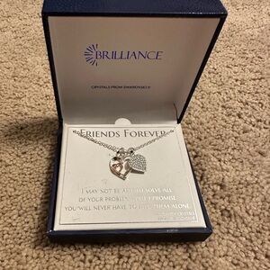 Swarovski crystal best friends necklace